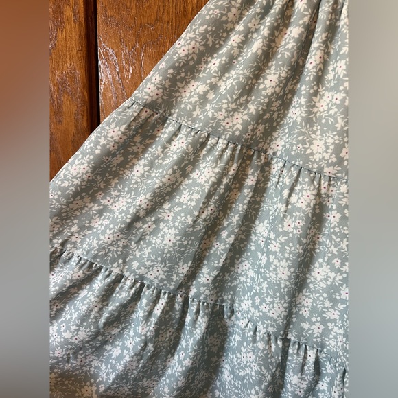 Blue Floral Mini Dress - Picture 4 of 4